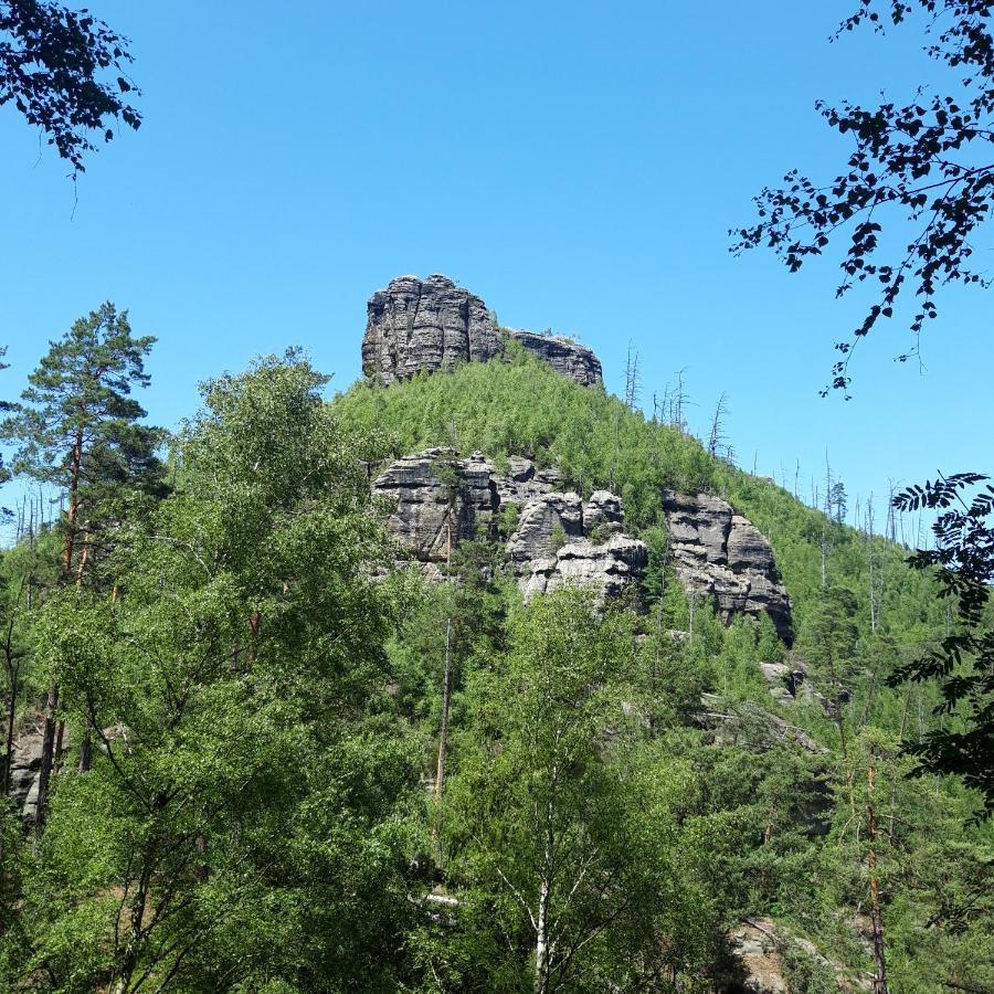 Penzion Na Vysluni Ceske Svycarsko Jiřetín pod Jedlovou Esterno foto